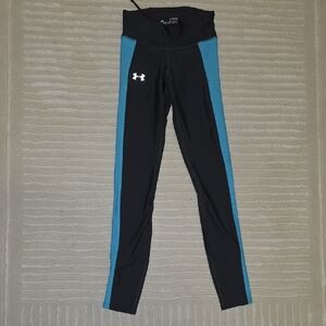 Under Armour Black and Teal Leggings
